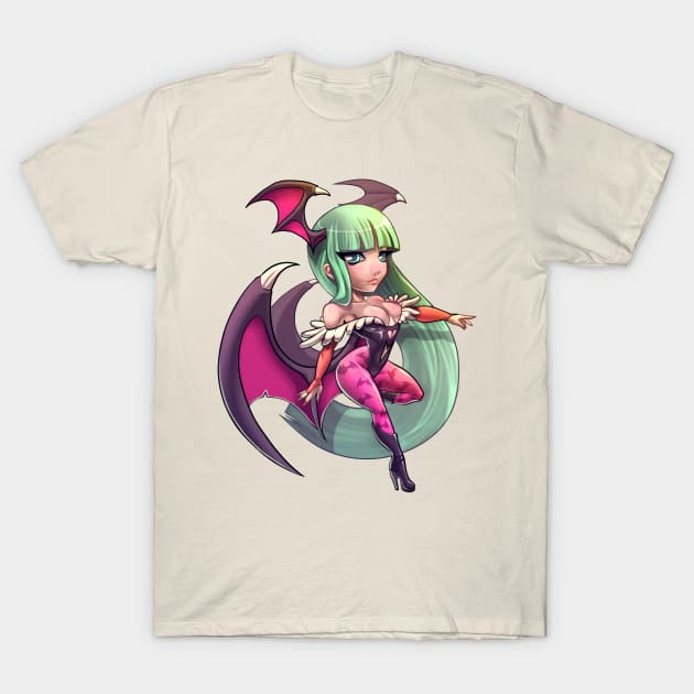 Chibi Morrigan T-Shirt by DasGnomo